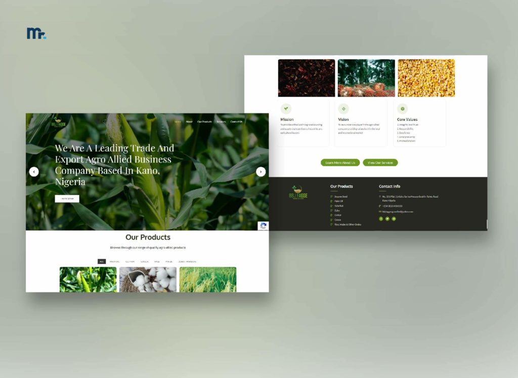 An Agro-Allied Company Website